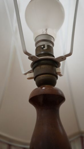 Vintage Turned Wood Floor Lamp
