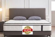 4FT Small Double Mattress, 10.2 INCH Medium Firm Memory Foam Pocket Sprung Hybrid Mattress Orthopedic