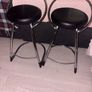 kitchen island and two stools Image 2