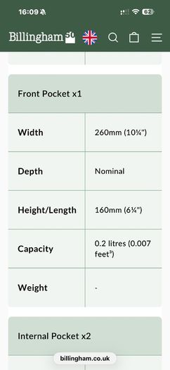 Billingham S3 Camera Bag
