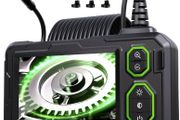 Endoscope Inspection Camera, Hopefox 4.3'' IPS Screen 1080P HD Borescope Camera with 8 LED Lights, IP67 Waterproof Endoscope Camera, Drain Camera with 16.5ft Semi-Rigid Cable