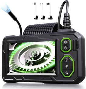 Endoscope Inspection Camera, Hopefox 4.3'' IPS Screen 1080P HD Borescope Camera with 8 LED Lights, IP67 Waterproof Endoscope Camera, Drain Camera with 16.5ft Semi-Rigid Cable