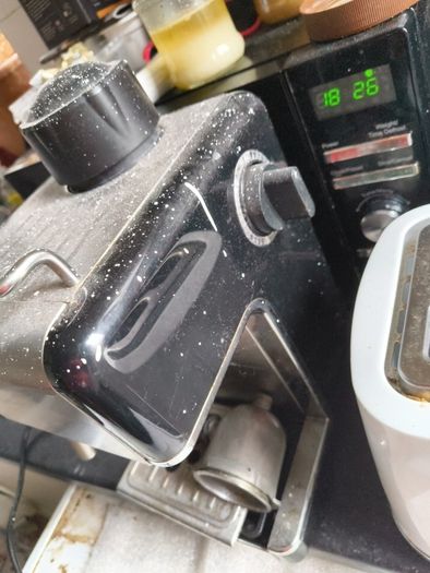 espresso machine . pressure low