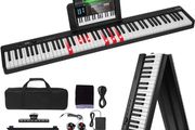 88-Key Folding Piano Digital Keyboard  Bluetooth,