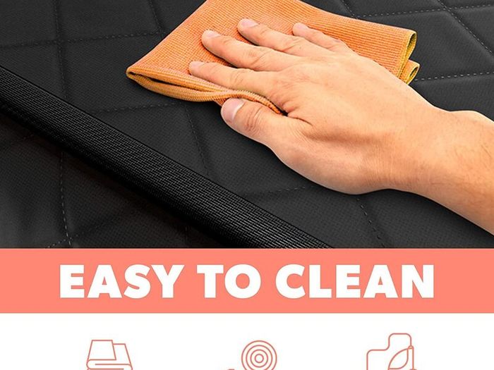 4-in-1 Pet Car Seat Cover with Mesh Window waterproof, Durable and Travel-Ready