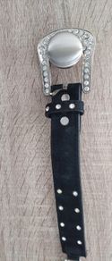 Black belt with rhinestones