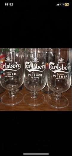 Carlsberg Pilsner pint beer glassesBrand new with boxes
