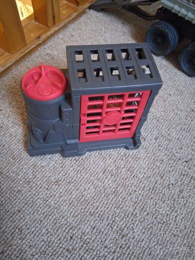 Imaginext jurassic world Hauler, Stygimoloch dinosaur cage & Owen figure, Claire and Gyrosphere action figure