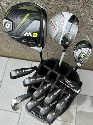 Full set of golf clubs