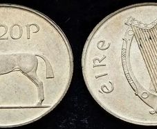 [#525] - Ireland 1988 | 20p | 20 Pence | Horse | KM.25 | AU