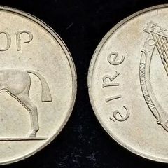 [#525] - Ireland 1988 | 20p | 20 Pence | Horse | KM.25 | AU