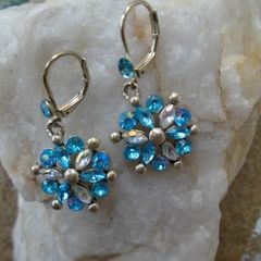 Turquoise earrings, Drop earrings, Costume jewellery