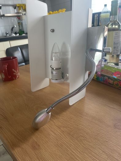 Bedside wall lamp/ reading light combo