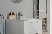 Sonas strata 50cm two drawer wall hung natural oak,white,black