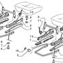 LH Front Seat Rail (Fiat Cinquecento) Image 2