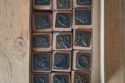 1950s 'Les Fruits' Printing Blocks