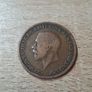 Great Britain UK 1929 Half Penny George V Coin - free standard postage Image 2