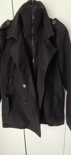 Jack & Jones Premium Collection Max Black Double Breasted Jacket Coat Size L