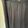 White company long silky effect steel grey skirt Image 7