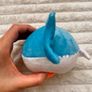Blue white Shark Soft Plush approx. 10 cm. Used Please see photos Image 6