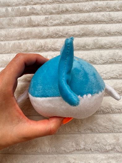 Blue white Shark Soft Plush approx. 10 cm. Used Please see photos