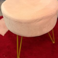 pink footstool