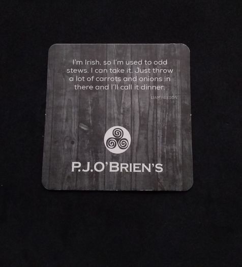 P.J. O'Brien's Irish Pub Melbourne - Beer Mats/Coasters