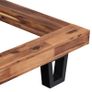 Bed Frame Solid Acacia Wood 140x200 cm Image 3