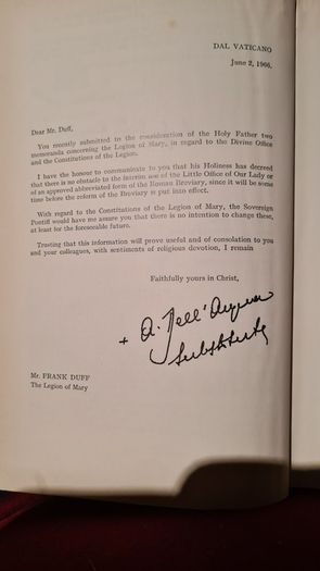 Legion Of Mary Official Handbook. Hardback In Very Good Condition.