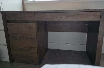 Desk  brown for home office, student accommodation.