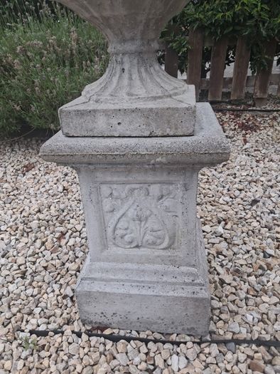 Pair of concrete planters