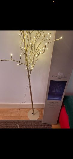 Christmas tree pre lit 1.8 m 144 warm light led lights Paul Costelloe