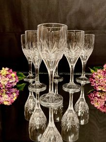 Galway Crystal Water Goblets x6