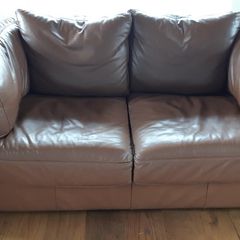 2 Seater Italian Leather Couch