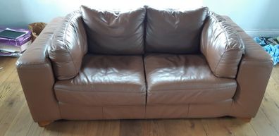 2 Seater Italian Leather Couch