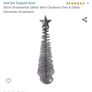 4 tabletop glitter metal wire christmas  trees Image 3
