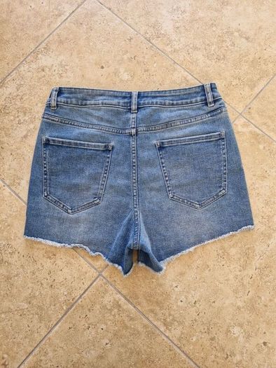 High waisted denim shorts