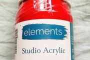 Elements Acrylic Paint Crimson, 500 ml