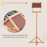 Wooden Bird Table, Bird Feeding Station Free Standing Feeder for Garden Outdoor 55 x 55 x 144cm Image 6