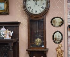 Antique Irish Oak Wall Clock, c.1910