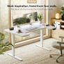 Standing Desk, 140cm U Shaped Height Adjustable Desk with 3 Memory Smart Panels, Electric Image 4