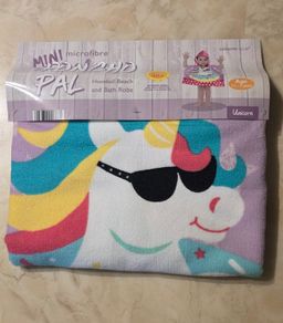 Toddler Microfibre Changing Robe - Unicorn