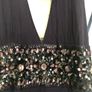 100% Silk Navy halter neck dress Image 2