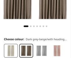 Green black out curtains