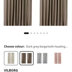 Green black out curtains