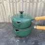 Vintage cast iron Le Creucet style saucepan set X4 Image 7