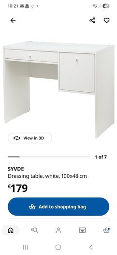 Ikea SYVDE dressing table