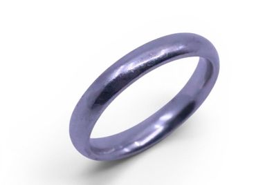 Gents Heavy solid platinum band ring 10.3grams