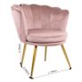 Pink Genesis Flora Accent Chair with Petal Back Armchair Image 5