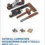 Faithfull Carpenters Woodworking Planes & Tools 5 Piece Set Image 3